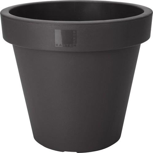 Black large plant pot round - large,
